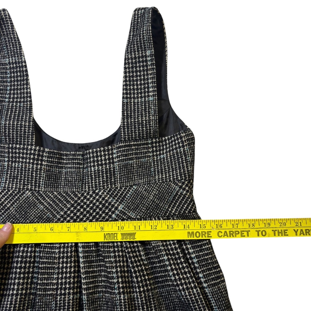 Zara Basic Womens‎ Dress Sleeveless Plaid Black Beige Career Casual - Picture 8 of 8